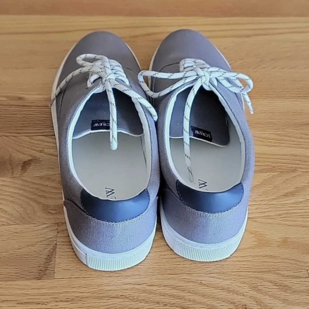 J.CREW Gray Canvas Lace Up Shoe